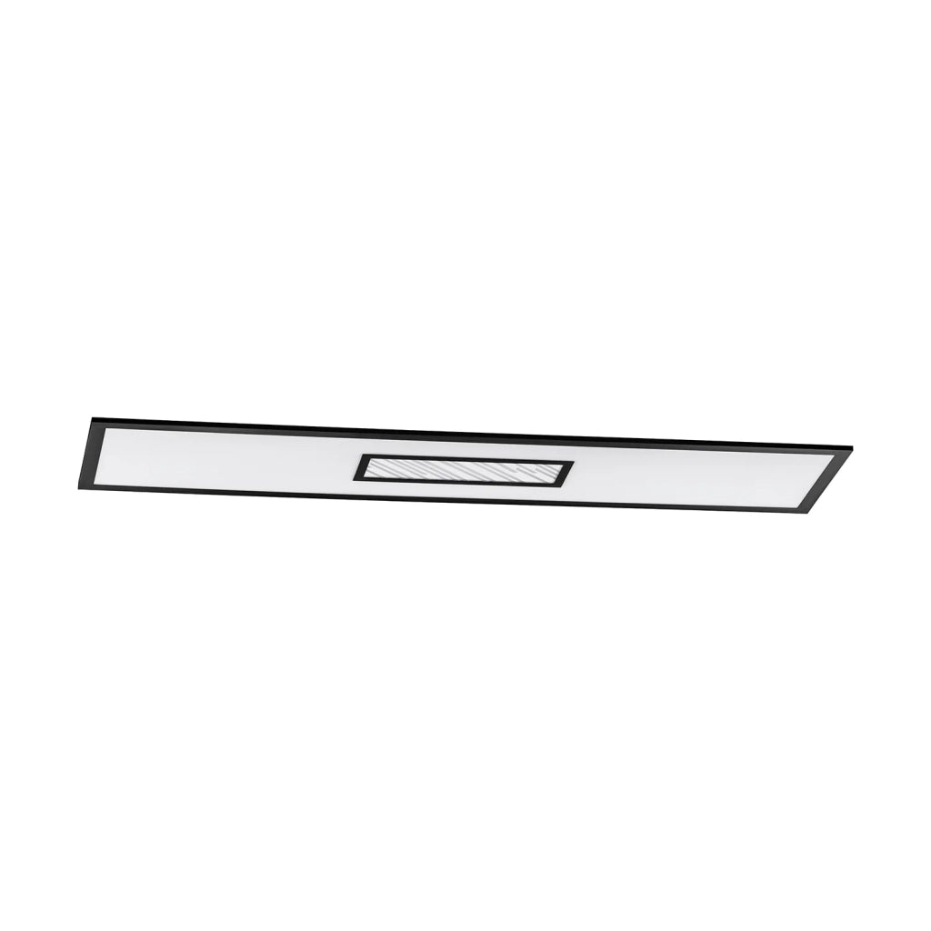 Plafoniera Moderna Bordonara Alluminio Nero Luce Led Integrato 35W