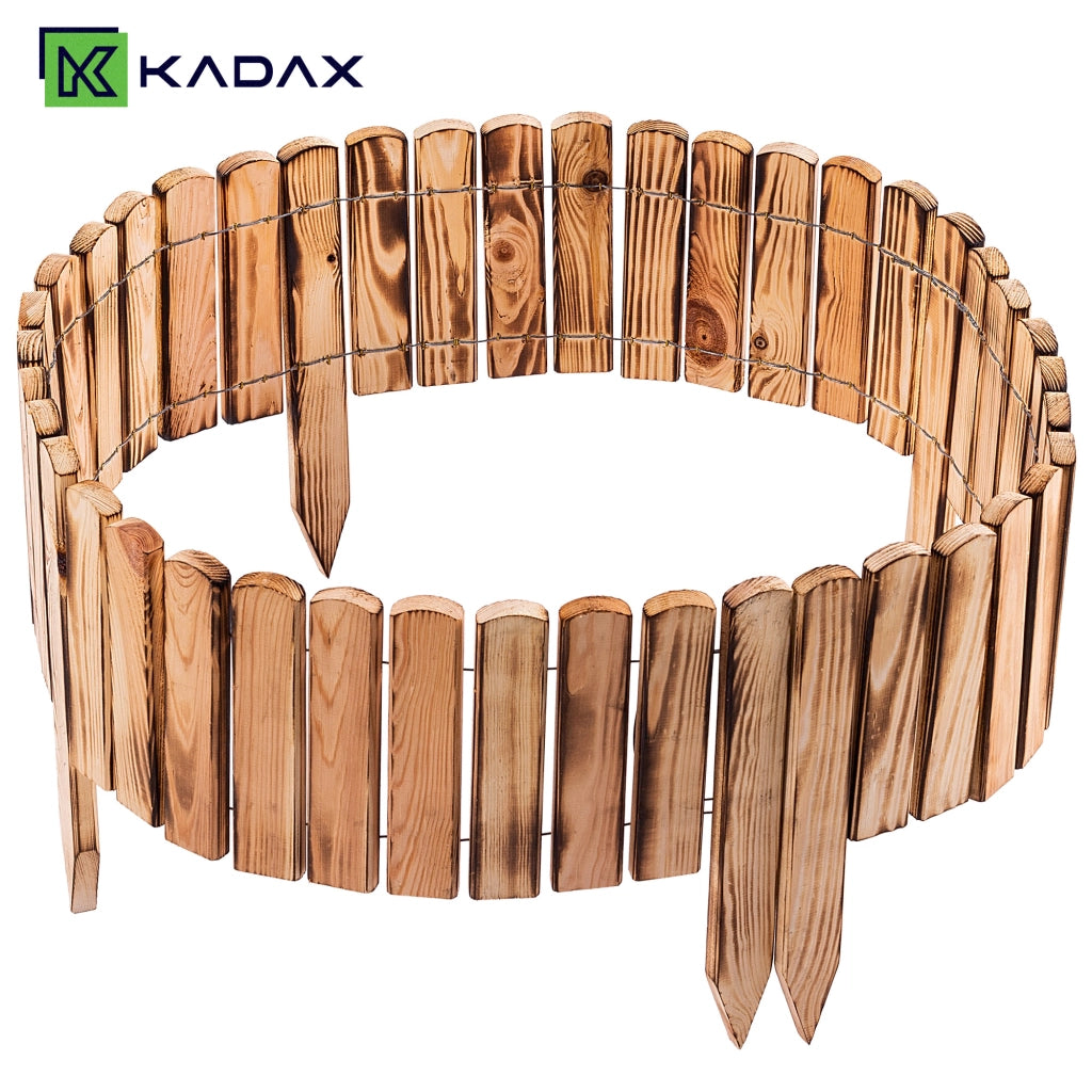 KADAX Płotek rabatowy drew L200 h20 opalany K17395