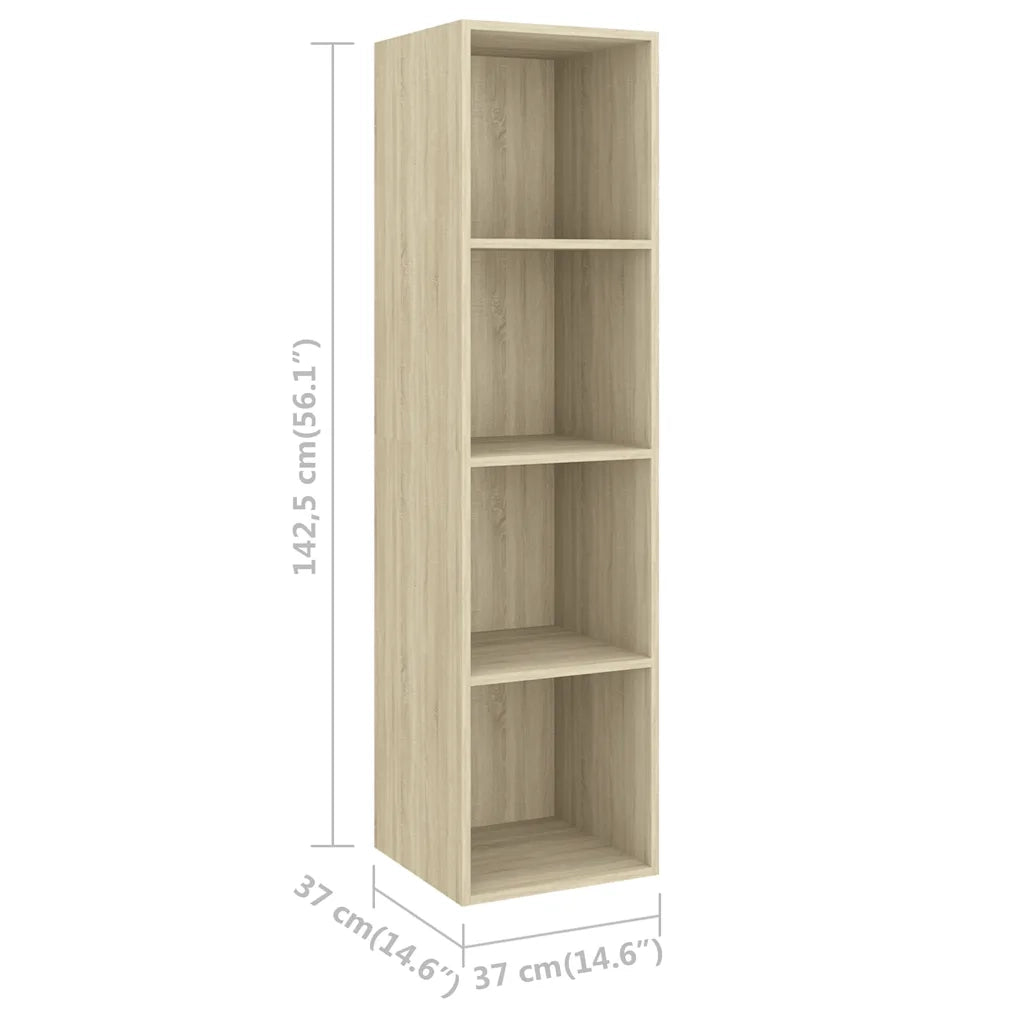 Set Porta TV 3 pz Rovere Sonoma in Truciolato 3079757