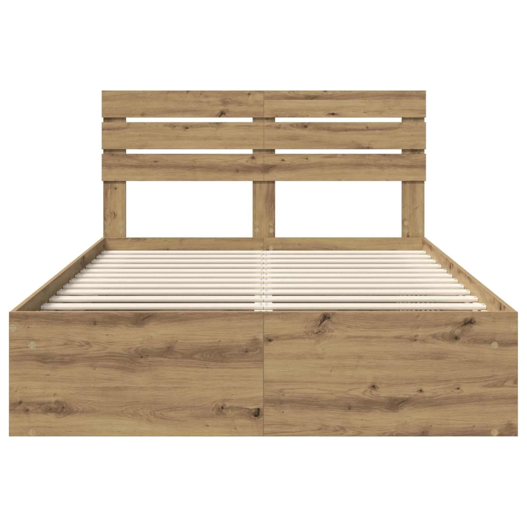 Struttura del letto Rovere Artigianale 140 x 190 cm 3411422