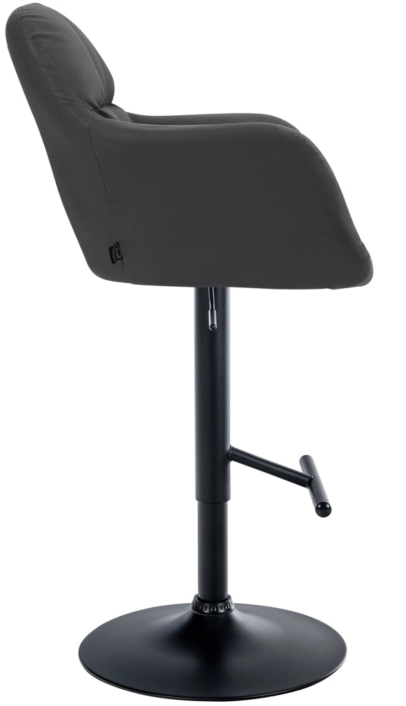 Barhocker Natoma Kunstleder schwarz