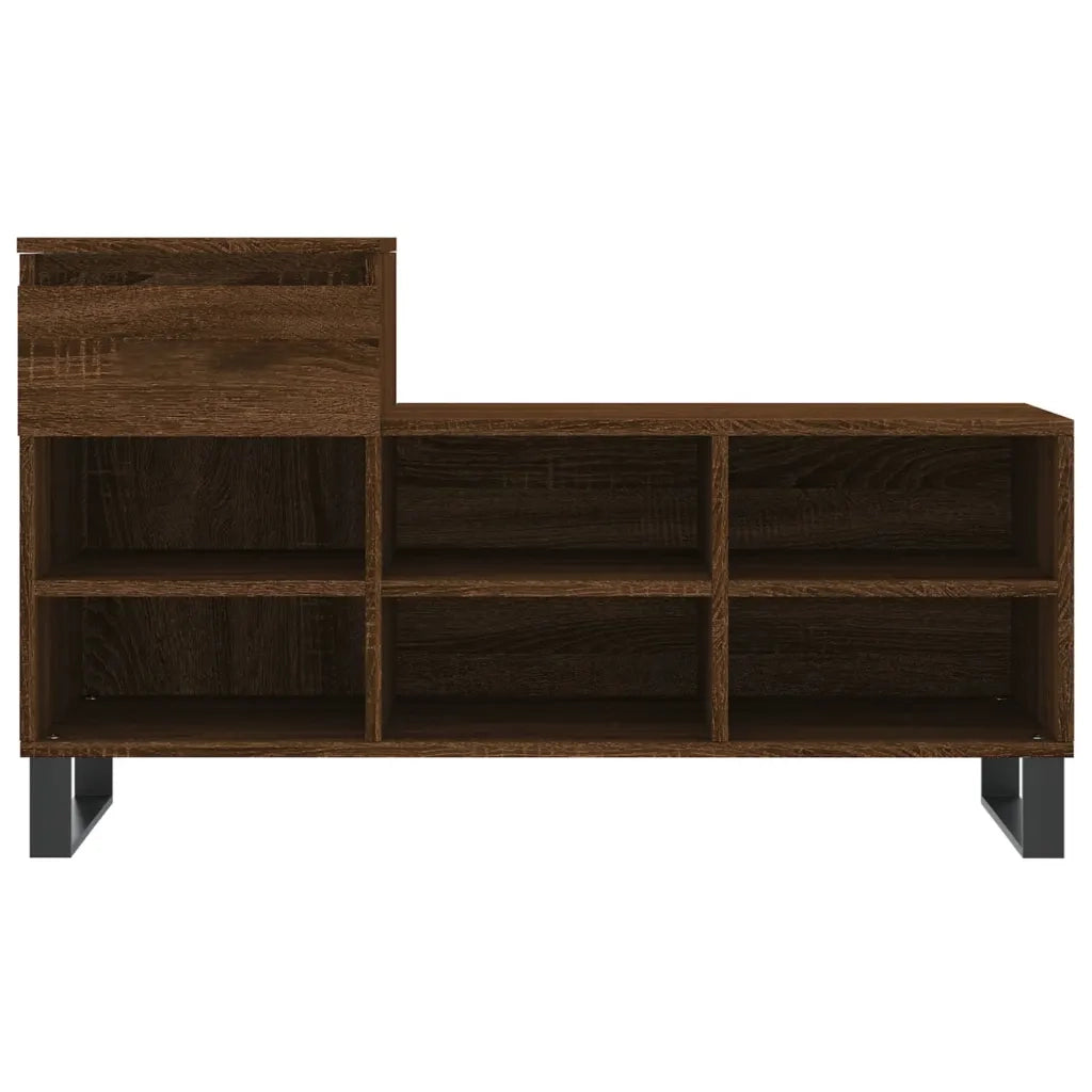 Scarpiera | Mobile per scarpe Rovere Marrone 102x36x60 cm in Legno Multistrato