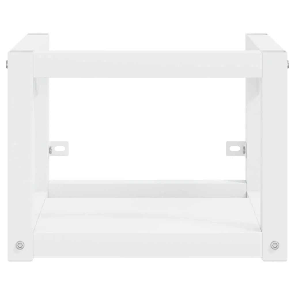 Struttura lavabo bagno sospeso 40x38x31 cm ferro bianco 02_0006756