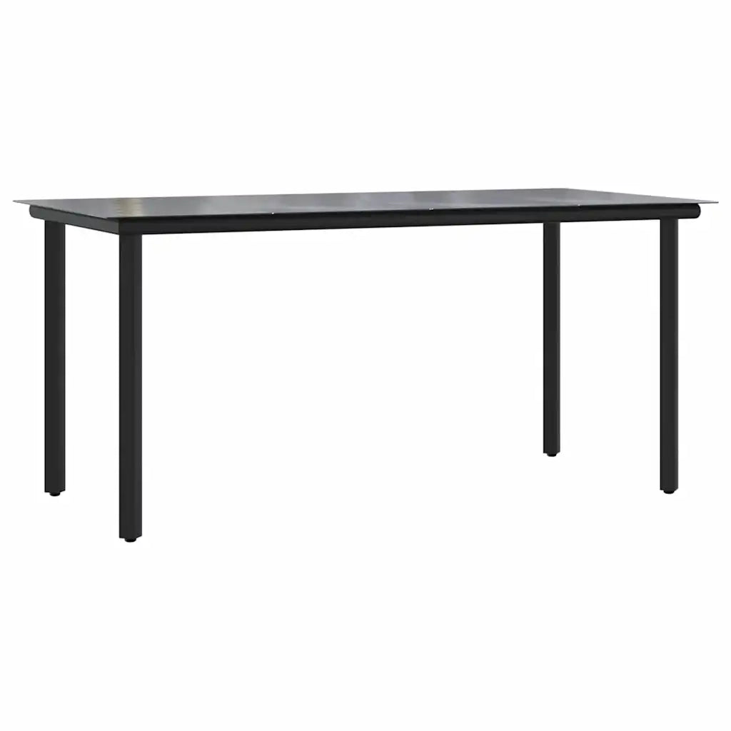 Set da Pranzo da Giardino 7 pz | Set Salotto da Giardino Grigio in Polyrattan