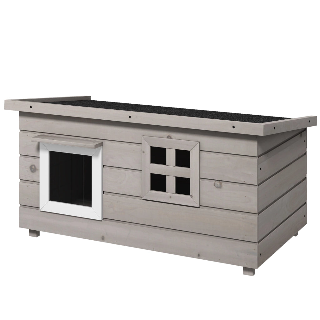 Casetta per Gatti Legno Antracite ¨C zephmum ¨C 87x52x44 cm