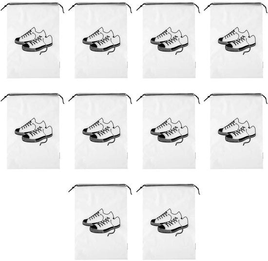 Set di 10 Tasche per Scarpe da Porta - Impermeabili - 29x43 cm - Vantaggi: Vochtbestendig, Stofdicht, Bacteriebestendig