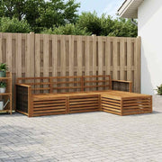 Set di divani da esterno 4 pz Naturale Legno di Acacia Massello 3383202
