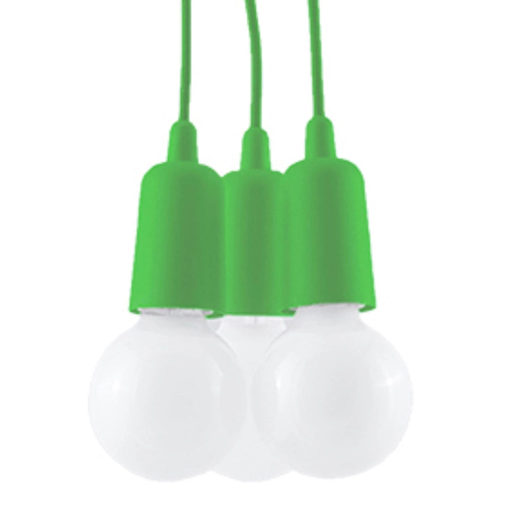 Lampadario Matero 3 luci verde Pure Lume PU.0582 E27