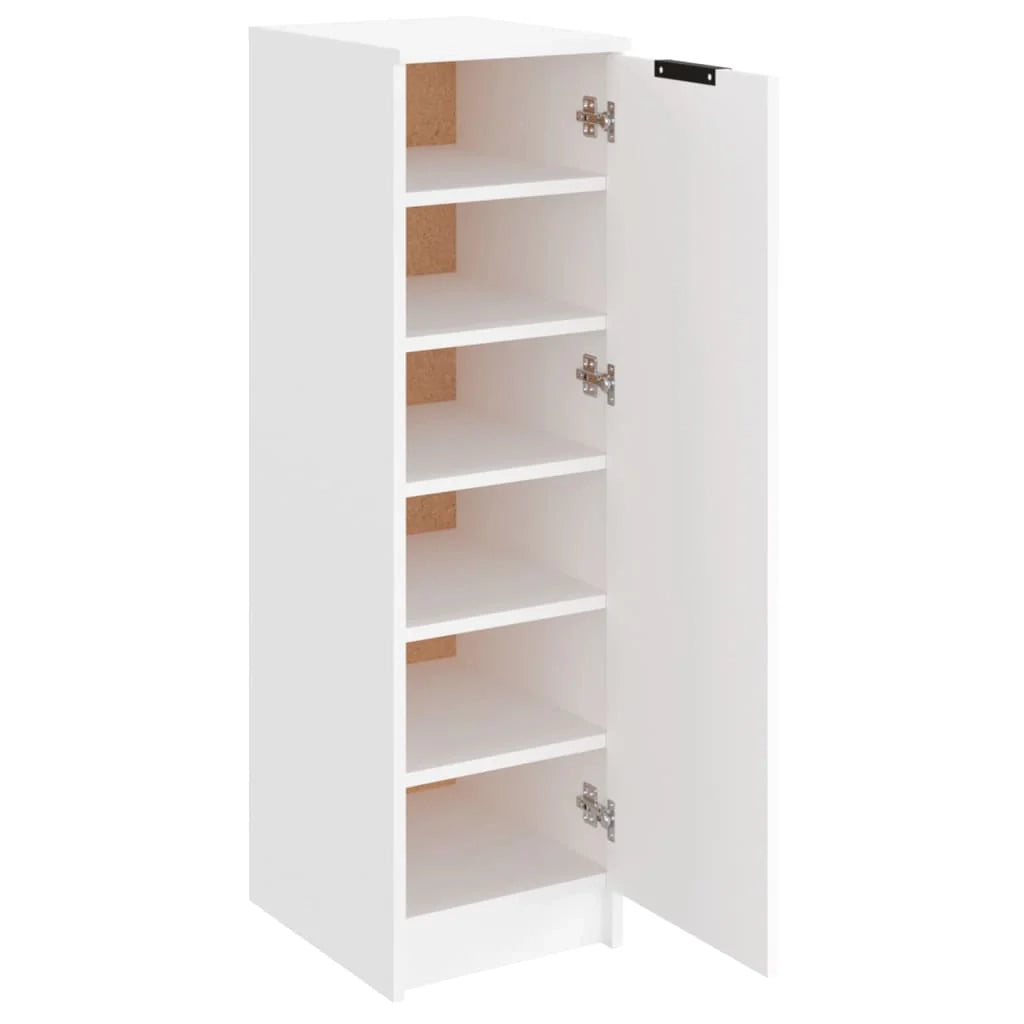 Scarpiera mobile contenitore per scarpe mobile per ingresso/corridoio/soggiorno 30 x 35 x 100 cm legno ingegnerizzato bianco 02_0021446