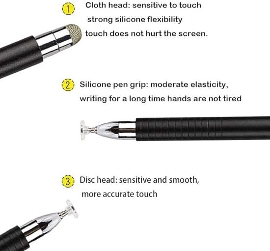 Penne Capacitive Tattilizzanti Universali per Tablet, iPad Mini, iPad Pro, iPad Air, Smartphone, Samsung Galaxy 3