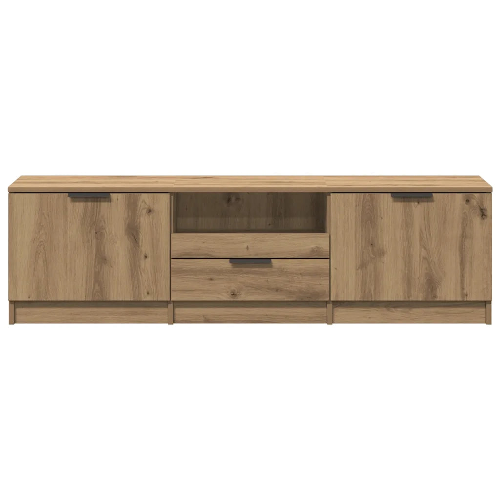 Mobile Porta TV Rovere Artigianale 140x35x40 cm in Truciolato