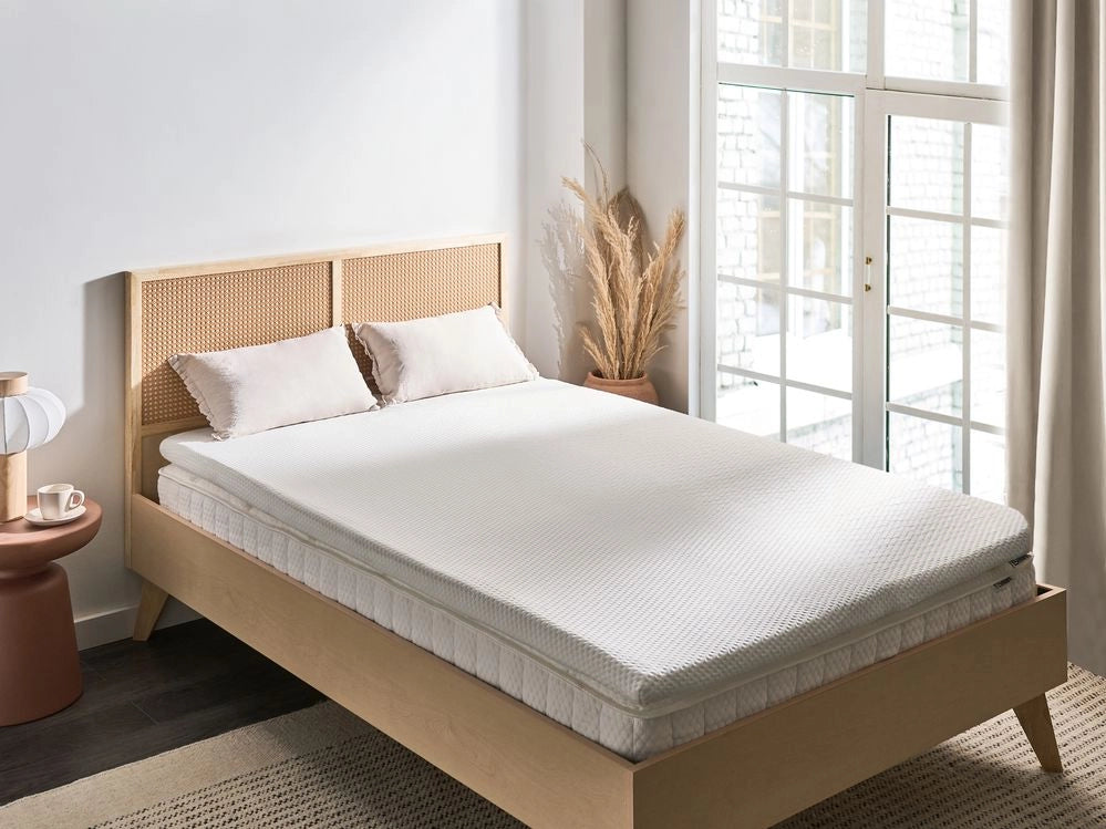 Coprimaterasso in schiuma bianca 120 x 200 cm morbido comfort
