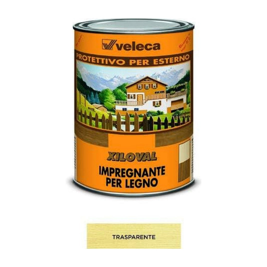 Xiloval Impregnante Protettivo per Legno 5 L Trasparente – Interni ed Esterni