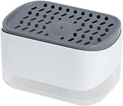 Detersivo e contenitore per spugne per cucina, blu marino, 2-in-1 dispenser, 12 oz, BPA libero