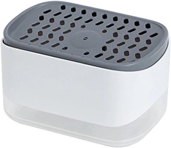 Detersivo e contenitore per spugne per cucina, blu marino, 2-in-1 dispenser, 12 oz, BPA libero