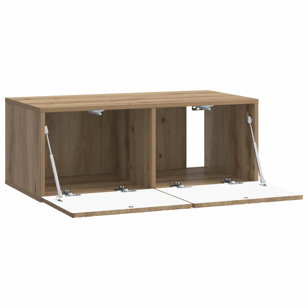 Mobile Porta TV da Muro 98 x 31 cm Rovere Artigianale 898904