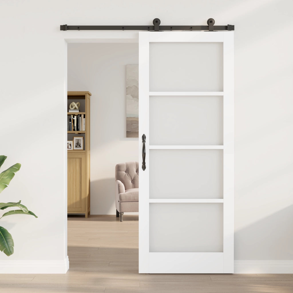 Porta Scorrevole  con Set Hardware "ORKDAL" Bianca 83x211 cm
