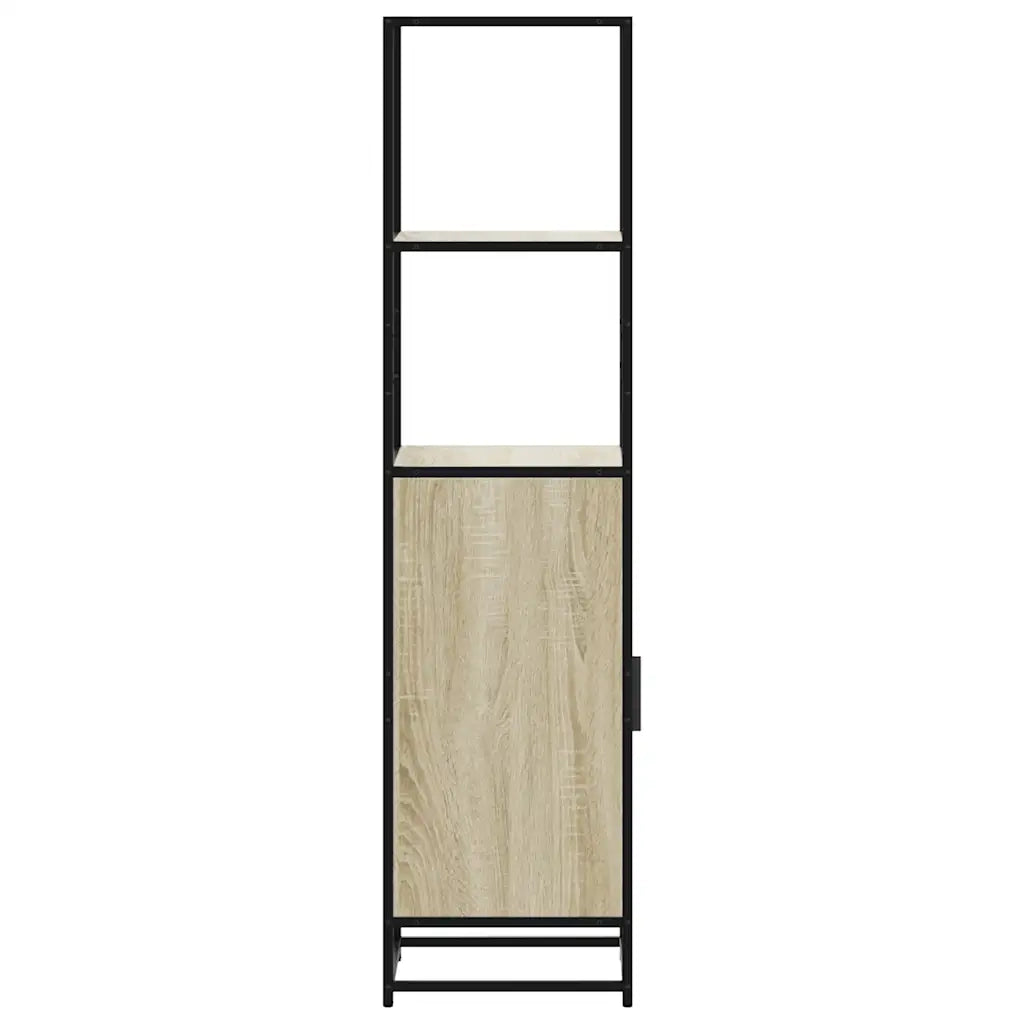 Credenza Rovere Sonoma 35,5x35x139 cm Legno Multistrato Metallo 849045