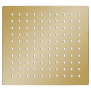 Testa Doccia a Pioggia in Acciaio Inox 20x20cm Quadrata Oro 147708