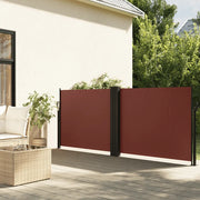 Tenda da Sole Laterale Retrattile-Tenda parasole per balcone per giardino Marrone 120x600 cm 568210