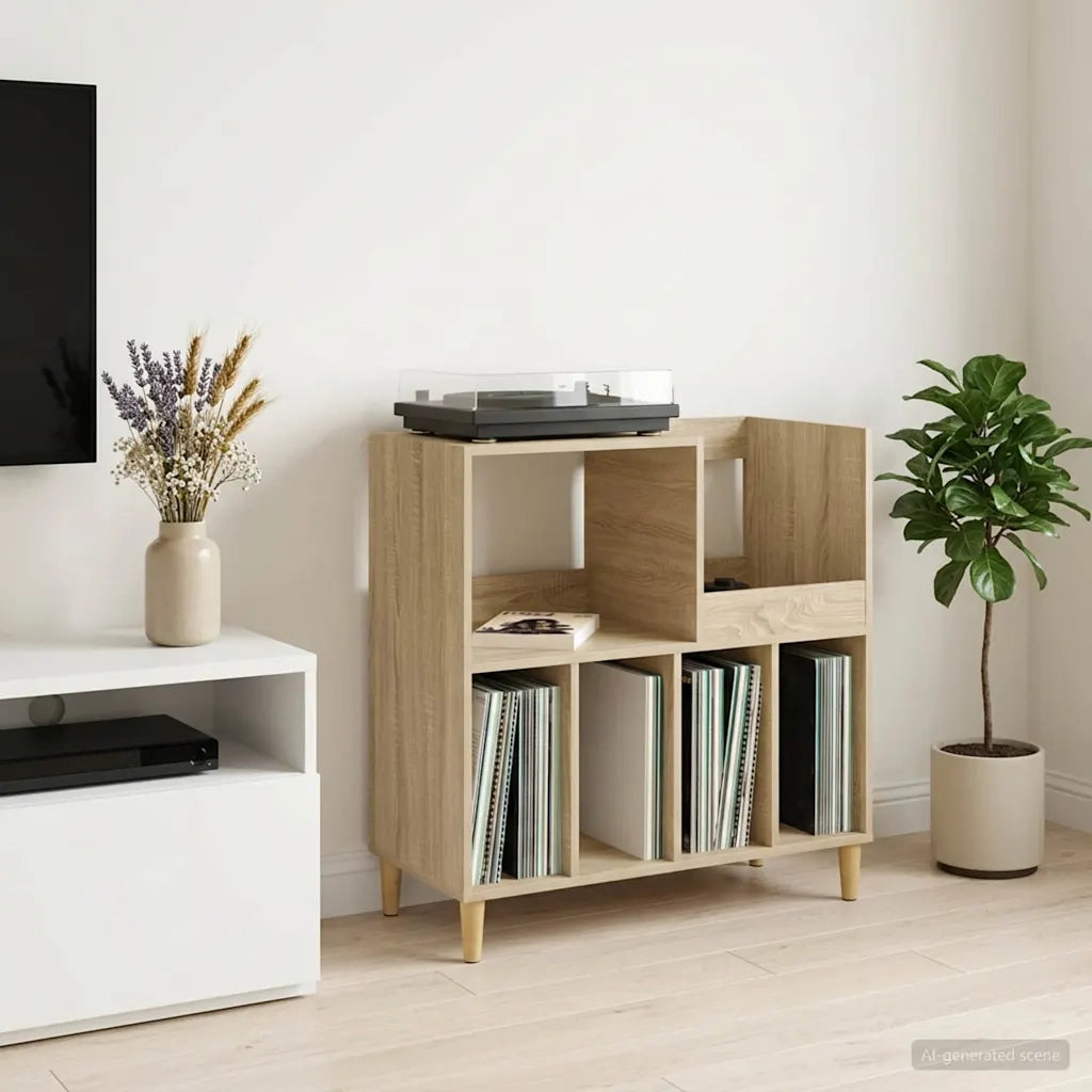 Supporto per giradischi Rovere Sonoma 82 x 39,5 x 82,5 cm 8012884