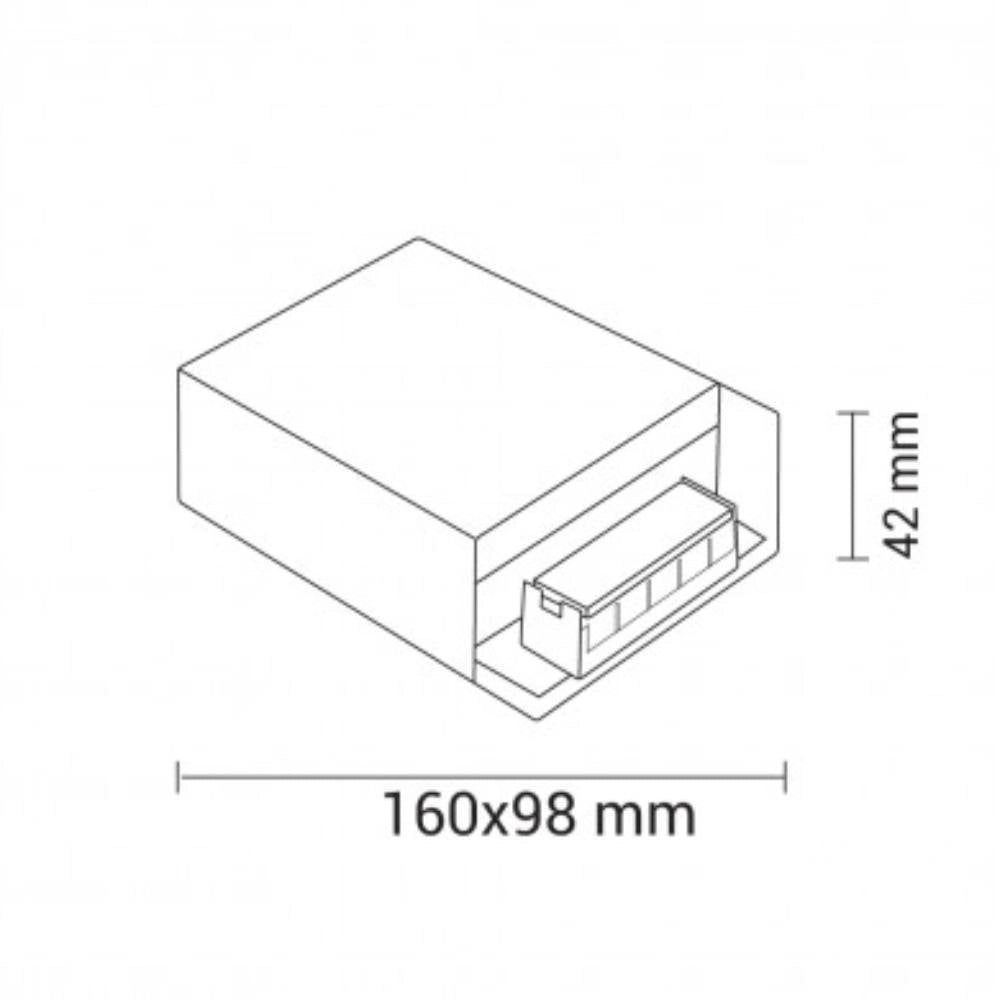 Alimentatori in metallo 12v per strisce led vari wattaggi *** potenza 120w, confezione 1