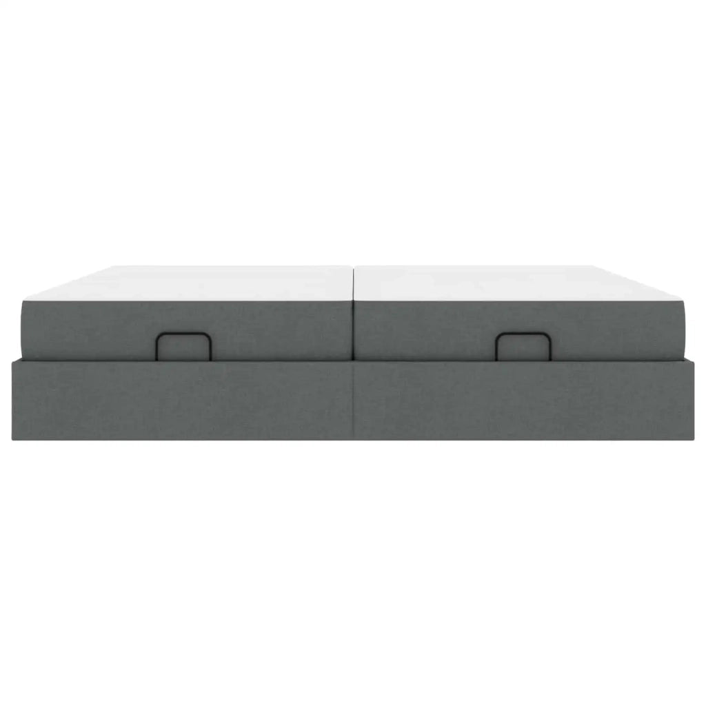 Struttura letto con materasso 2 pcs Grigio Sfumato Tessuto 3399516