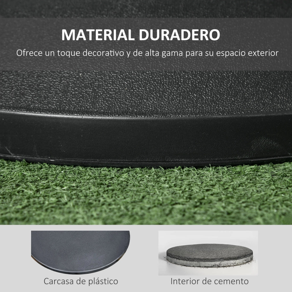 Base per Ombrellone Rotonda 25 kg ¨C zephmum ¨C Cemento ?33 mm ?38 mm ?48 mm