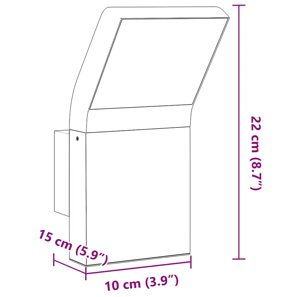 Applique per Esterni con LED Bianca in Alluminio Pressofuso CFW7863760