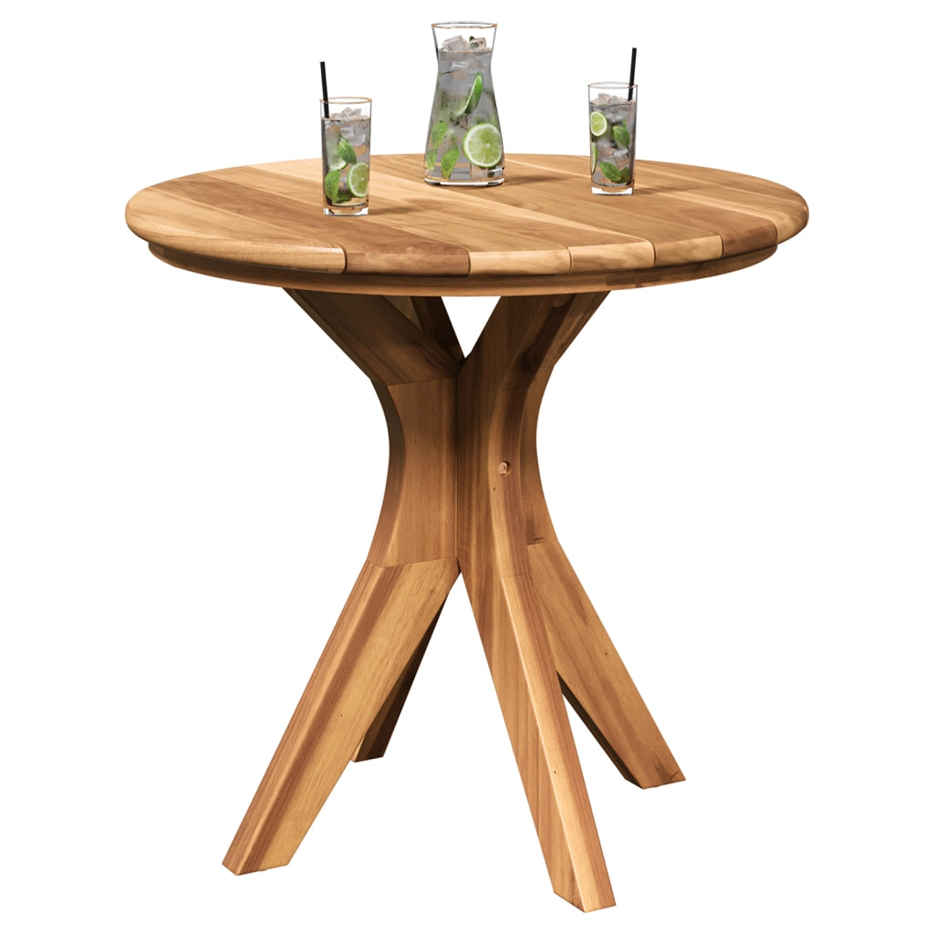 Tavolo da caffÃ¨ da giardino Ã˜55x51 cm in legno massello di teak