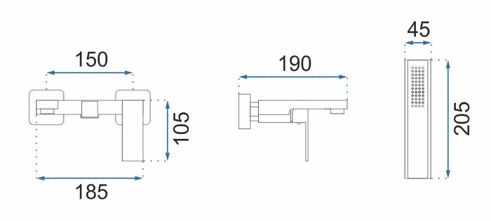 Rubinetto Da Vasca Rea Fenix Gold