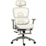 Sedia da ufficio ergonomica ¨C Xylo ¨C tessuto mesh beige, braccioli, schienale regolabile