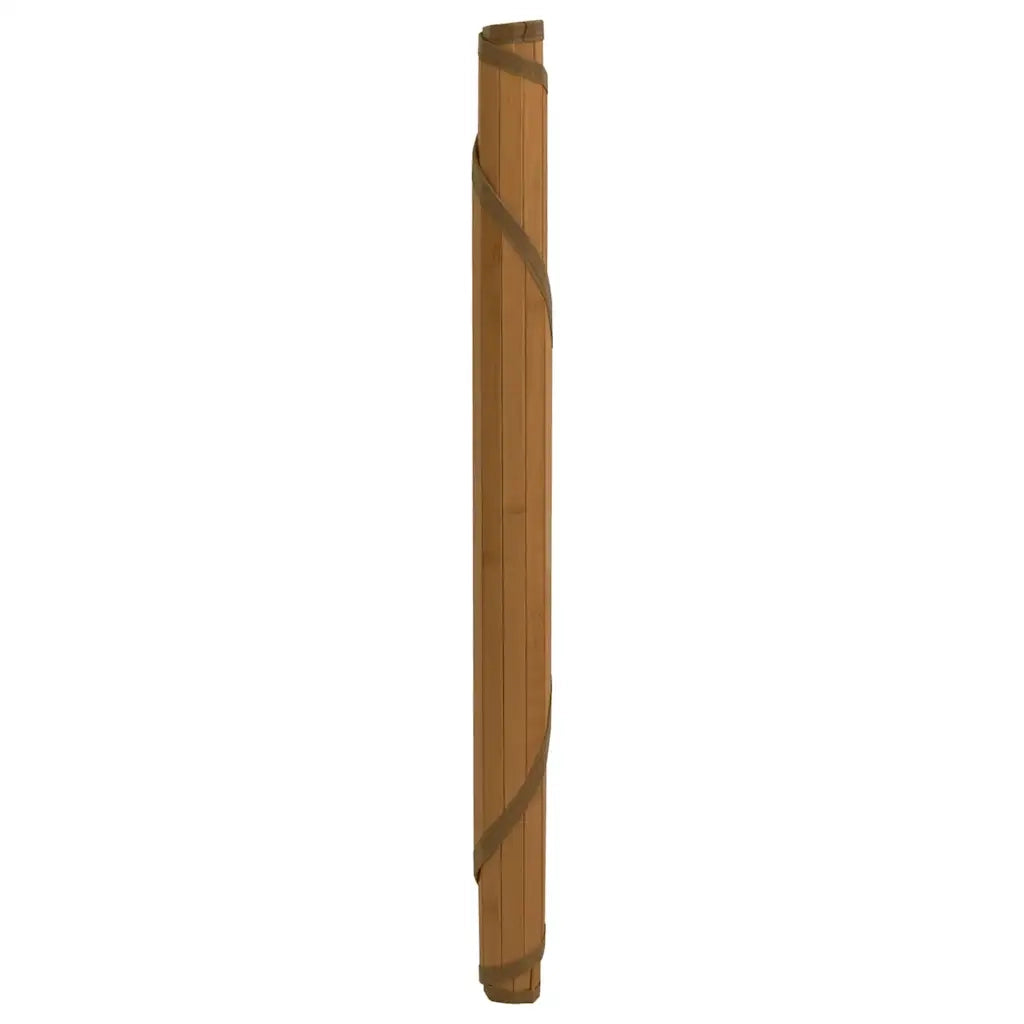 Tappeto Rotondo Marrone 100 cm in BambÃ¹