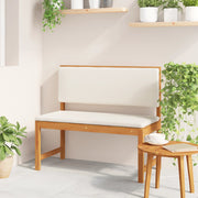 panca da giardino  con cuscini 100x50x91 cm in legno massello di acacia