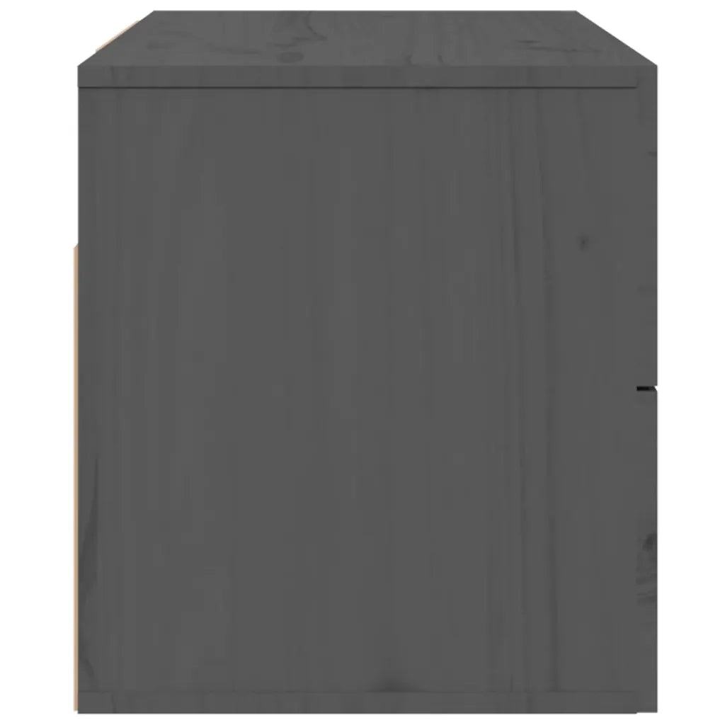Comodino | Armadio da Notte | Mobiletto da notte a Muro Grigio 50x36x40 cm