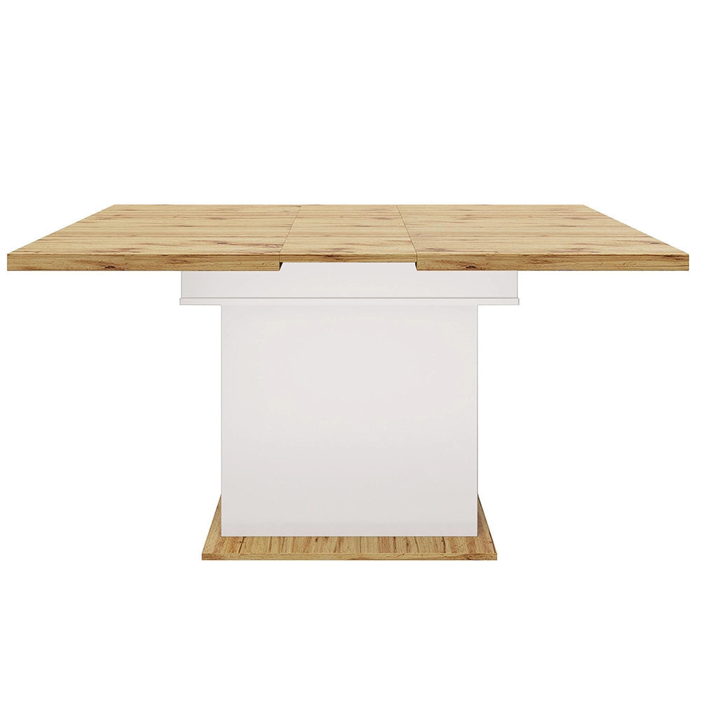 Tavolo estensibile - Xylo - 110-140x80cm con 3 ripiani bianco