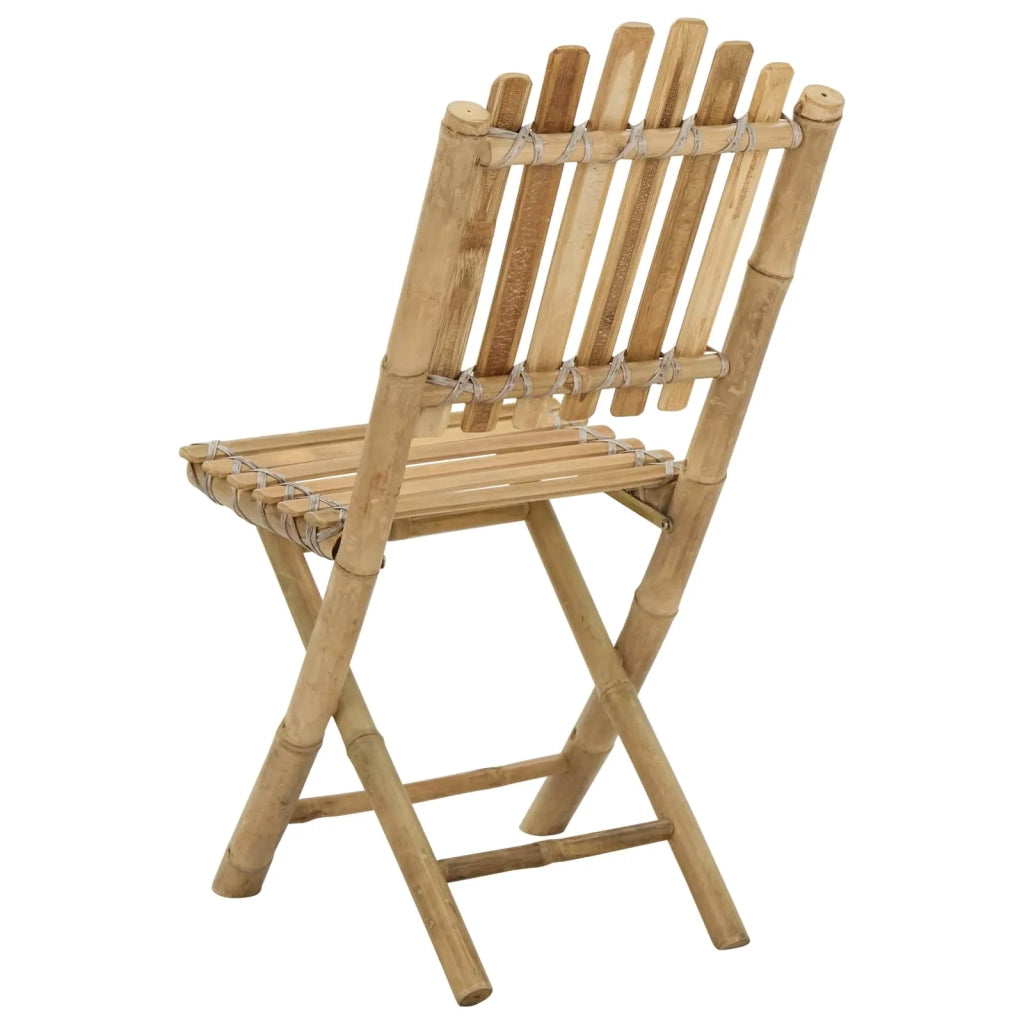 Sedia da Giardino 4 pcs Naturale 42 x 53 x 90 cm Bambù 42028078