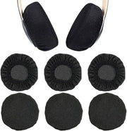 Pannelli per Orecchie per Cuffie - Pacchetto da 6, Tessuto Elastico Lavabile, Protezione dalla Suda per Palestra e Gioco (9-11 cm)
