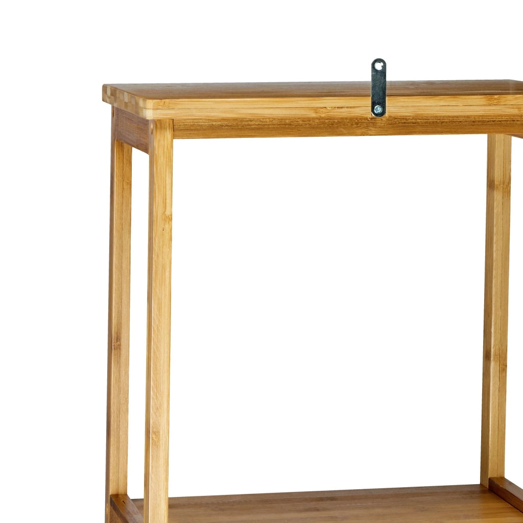 Mobiletto da bagno in bambù 5 ripiani 170 cm 13_0000277