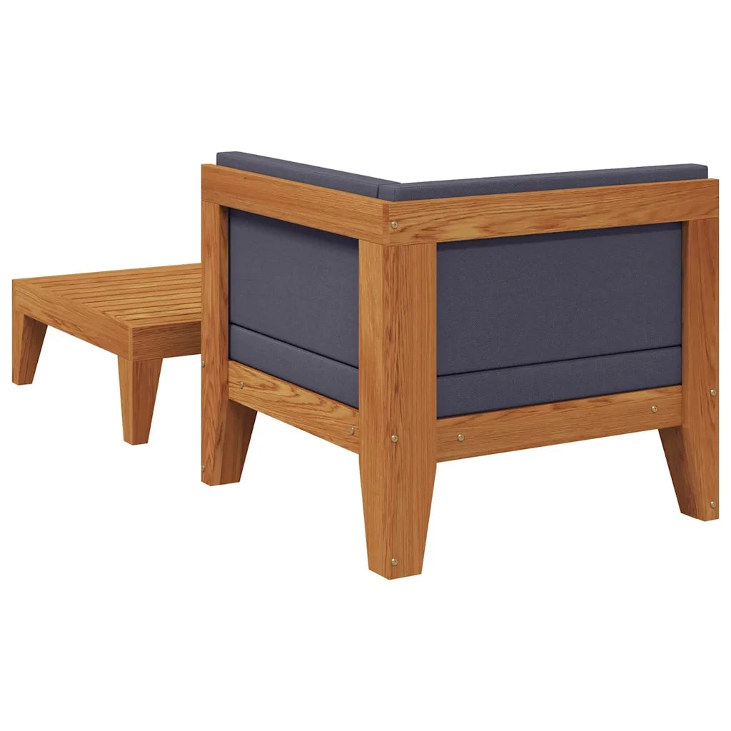 Salotto da Giardino-Set Divani da Giardino 2 pz con Cuscini in Massello di Acacia 962823