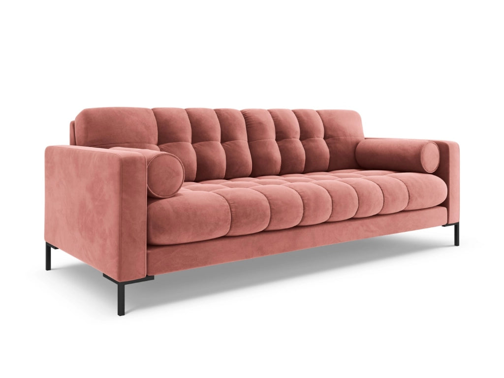 Cosmopolitan Design - Divano "Bali" 3 posti in velluto rosa 