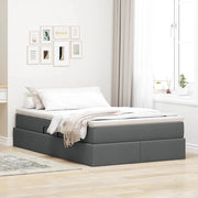 Letto con contenitore e materasso Grigio scuro 120 x 200 cm 3370219