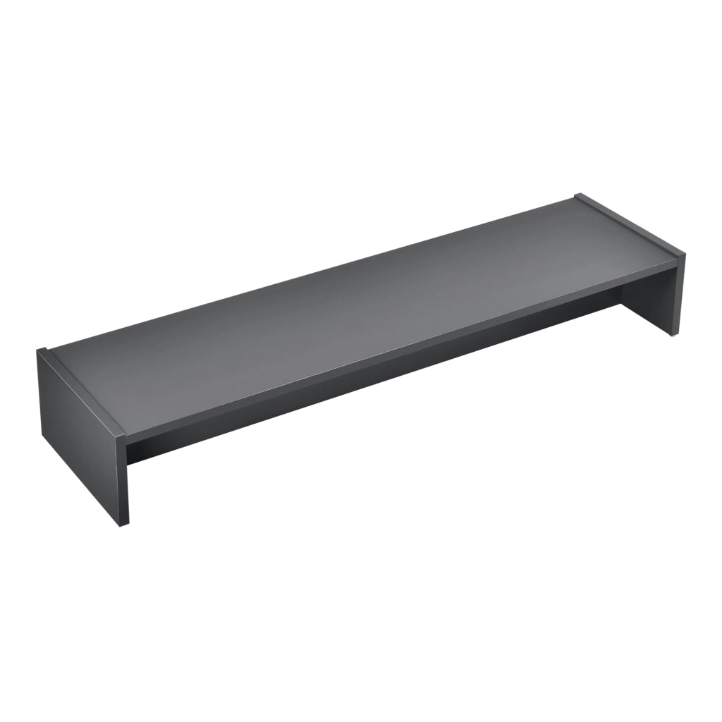 Rialzo di Supporto Flensberg per Monitor/Portatile/TV da Scrivania 100x27x15 cm - Grigio Scuro [en.casa]