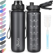 Ottimale bottiglia da 1 litro, BPA-free, con chiusura ermetica e impermeabile, adatta per palestra, scuola, bicicletta, outdoor, sport, fitness