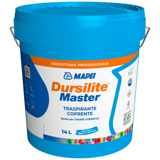 Idropittura murale traspirante e coprente dursilite master *** formato 4 lt, confezione 1