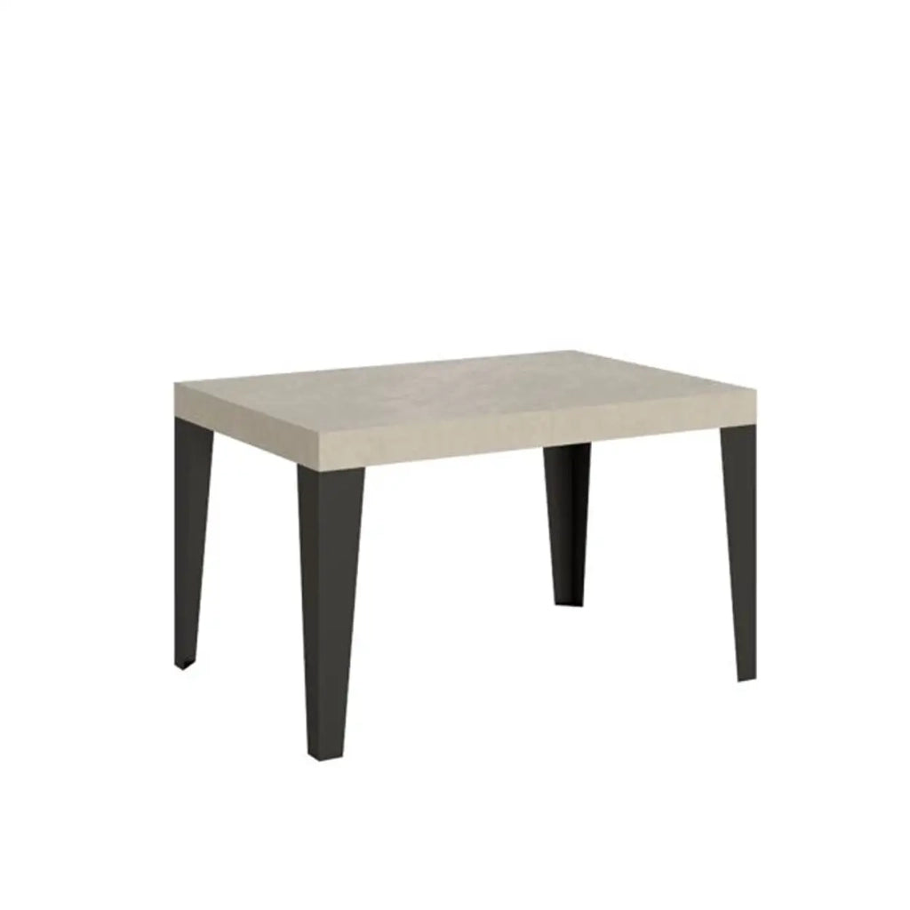 Tavolo allungabile 130/234x90 cm Flame cashmere telaio Antracite