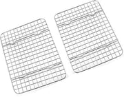 Bakrek a Lattine, 2 pezzi, 24,8 cm * 18,9 cm * 2 cm, Hermetico, per grigliare, cuocere, raffreddare, in acciaio inossidabile, lavabile in lavastoviglie