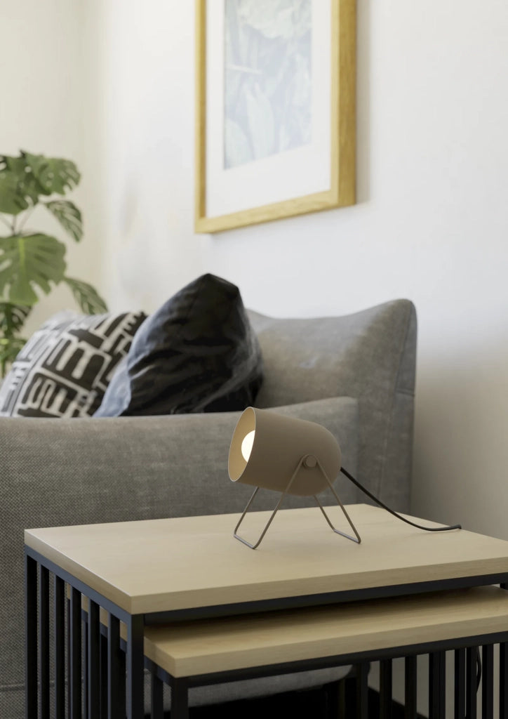 Lampada Scrivania Contemporaneo Tilston Acciaio Marrone 1 Luce E14 Ip20