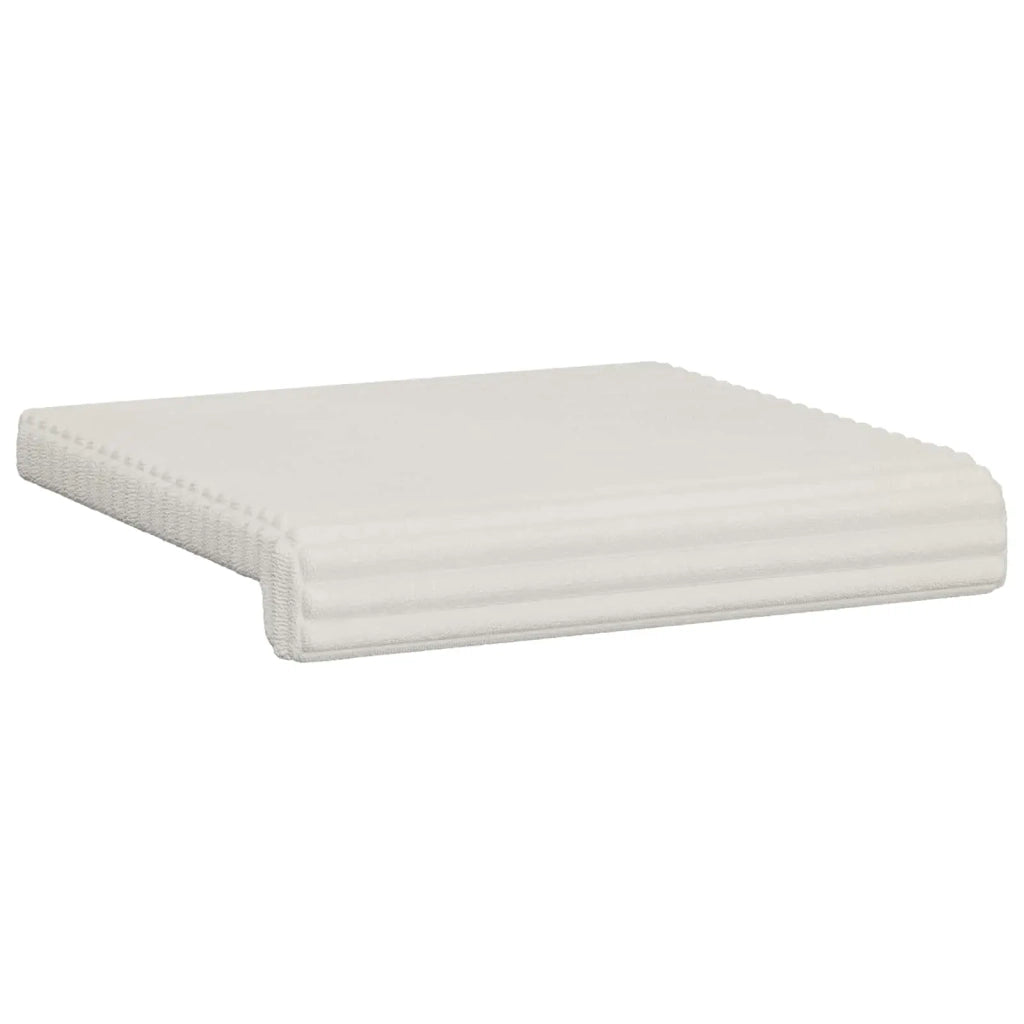 Cuscino per panchina 4 pcs Corduroy Morbido Crema 42043144