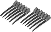 Set di clip per capelli antiscivolo a 12 pezzi - clip per capelli in forma di anatra - pinze per capelli per parrucchieri - ideale per lo stile dei capelli - senza pieghe